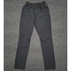 Under Armour Mens Medium Black Tapered Jogger Sweat Pants Drawstring Athletic